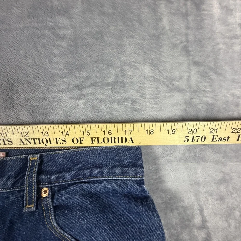 Vintage Levi's 517 Boot Cut Jeans Men's 36x32 Blue Denim Dark Wash Y2K Cowboy